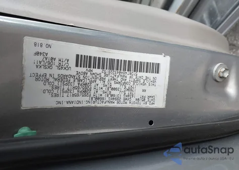 2004 Toyota Sequoia Limited V8 z USA, uszkodzony, nr VIN 5TDBT48A04S228152